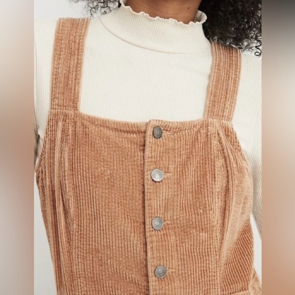 Aerie NWT kick start corduroy overalls, small - Picture 2 of 11
